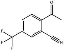 Benzonitrile, 2-acetyl-5-(trifluoromethyl)- Structure