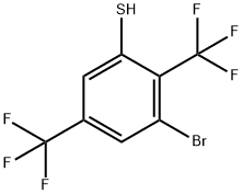 2,5-Bis(trifluoromethyl)-3-bromothiophenol Structure