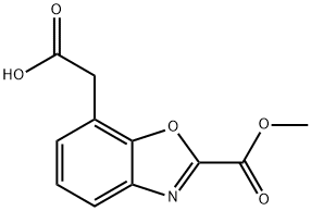 Methyl 7-(carboxymethyl)benzo[d]oxazole-2-carboxylate Structure