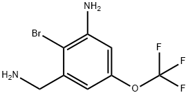 3-Amino-2-bromo-5-(trifluoromethoxy)benzylamine Structure