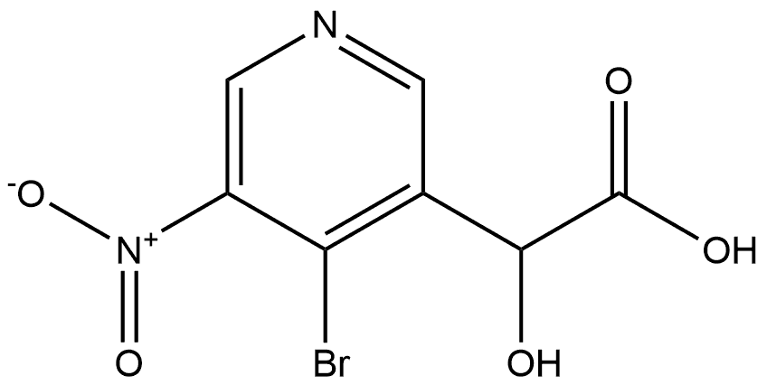 2-(4-Bromo-3-nitropyridin-5-yl)-2-hydroxyacetic acid Structure