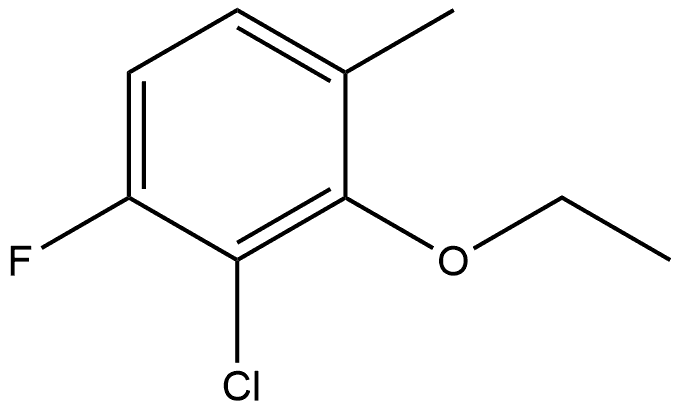 2-Chloro-3-ethoxy-1-fluoro-4-methylbenzene 구조식 이미지