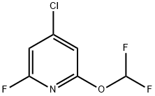 4-Chloro-2-difluoromethoxy-6-fluoropyridine Structure