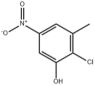 2-Chloro-3-methyl-5-nitrophenol Structure