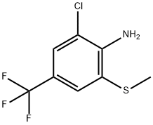2-Amino-3-chloro-5-(trifluoromethyl)thioanisole 구조식 이미지