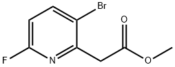 methyl 2-(3-bromo-6-fluoropyridin-2-yl)acetate Structure