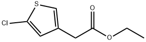 3-Thiopheneacetic acid, 5-chloro-, ethyl ester 구조식 이미지