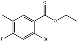 Benzoic acid, 2-bromo-4-fluoro-5-methyl-, ethyl ester Structure