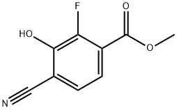 Benzoic acid, 4-cyano-2-fluoro-3-hydroxy-, methyl ester Structure