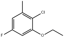 Benzene, 2-chloro-1-ethoxy-5-fluoro-3-methyl- Structure