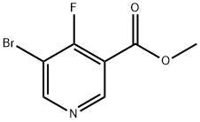 3-Pyridinecarboxylic acid, 5-bromo-4-fluoro-, methyl ester Structure