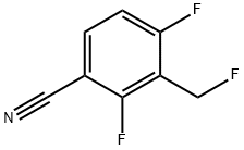 2,4-Difluoro-3-(fluoromethyl)benzonitrile Structure