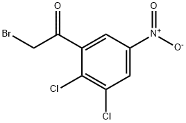 2',3'-Dichloro-5'-nitrophenacyl bromide Structure