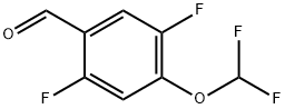 Benzaldehyde, 4-(difluoromethoxy)-2,5-difluoro- Structure