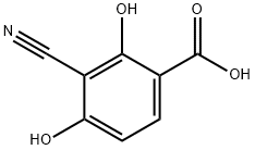 3-Cyano-2,4-dihydroxybenzoic acid Structure