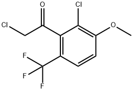 2'-Chloro-3'-methoxy-6'-(trifluoromethyl)phenacyl chloride Structure