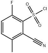 2-Cyano-6-fluoro-3-methylbenzenesulfonyl chloride Structure