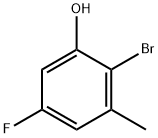 2-Bromo-5-fluoro-3-methylphenol Structure