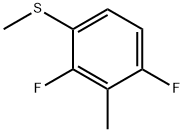 Benzene, 1,3-difluoro-2-methyl-4-(methylthio)- Structure