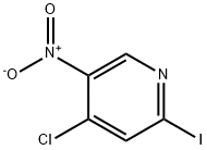 Pyridine, 4-chloro-2-iodo-5-nitro- 구조식 이미지