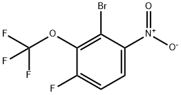 Benzene, 2-bromo-4-fluoro-1-nitro-3-(trifluoromethoxy)- Structure