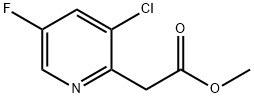 Methyl 3-chloro-5-fluoropyridine-2-acetate 구조식 이미지
