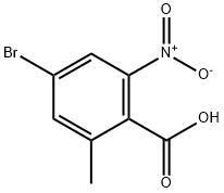 Benzoic acid, 4-bromo-2-methyl-6-nitro- Structure