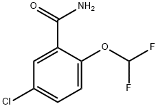 Benzamide, 5-chloro-2-(difluoromethoxy)- Structure