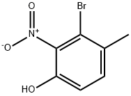 Phenol, 3-bromo-4-methyl-2-nitro- Structure