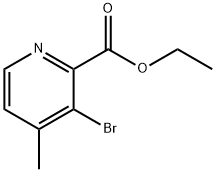 2-Pyridinecarboxylic acid, 3-bromo-4-methyl-, ethyl ester Structure