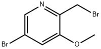 Pyridine, 5-bromo-2-(bromomethyl)-3-methoxy- 구조식 이미지