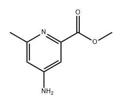 2-Pyridinecarboxylic acid, 4-amino-6-methyl-, methyl ester Structure