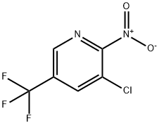 Pyridine, 3-chloro-2-nitro-5-(trifluoromethyl)- Structure