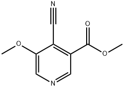 3-Pyridinecarboxylic acid, 4-cyano-5-methoxy-, methyl ester Structure