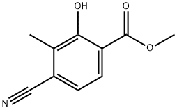 Benzoic acid, 4-cyano-2-hydroxy-3-methyl-, methyl ester 구조식 이미지