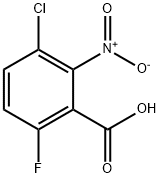 3-Chloro-6-fluoro-2-nitrobenzoic acid Structure