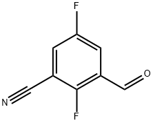 3-Cyano-2,5-difluorobenzaldehyde 구조식 이미지