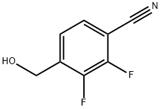 Benzonitrile, 2,3-difluoro-4-(hydroxymethyl)- Structure