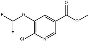 Methyl 6-Chloro-5-(difluoromethoxy)nicotinate Structure