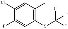 5-Chloro-4-fluoro-2-(trifluoromethylthio)toluene Structure