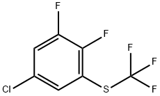 1-Chloro-3,4-difluoro-5-(trifluoromethylthio)benzene Structure