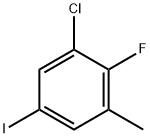 Benzene, 1-chloro-2-fluoro-5-iodo-3-methyl- Structure