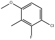 Benzene, 1-chloro-2-fluoro-4-methoxy-3-methyl- Structure