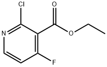 ethyl 2-chloro-4-fluoronicotinate 구조식 이미지