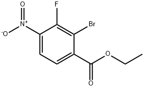 Ethyl 2-bromo-3-fluoro-4-nitrobenzoate Structure