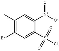 5-bromo-4-methyl-2-nitrobenzene-1-sulfonyl
chloride Structure