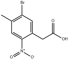 2-(5-bromo-4-methyl-2-nitrophenyl)acetic acid Structure