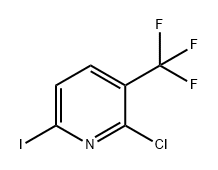 Pyridine, 2-chloro-6-iodo-3-(trifluoromethyl)- 구조식 이미지