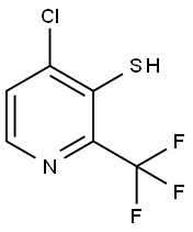 4-Chloro-3-mercapto-2-(trifluoromethyl)pyridine Structure