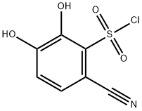 6-Cyano-2,3-dihydroxybenzenesulfonyl chloride Structure